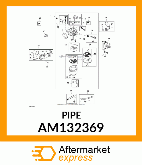 ELBOW FITTING, FITTING, INTAKE ELBO AM132369