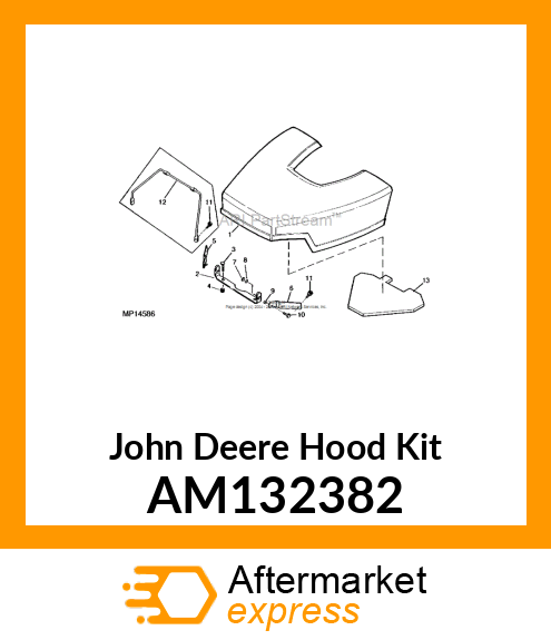 HOOD KIT, KIT, SERVICE HOOD FOR M14 AM132382