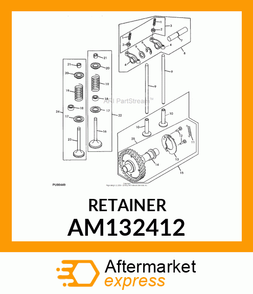 KIT, TWO HALVES OF VALVE COLLET AM132412