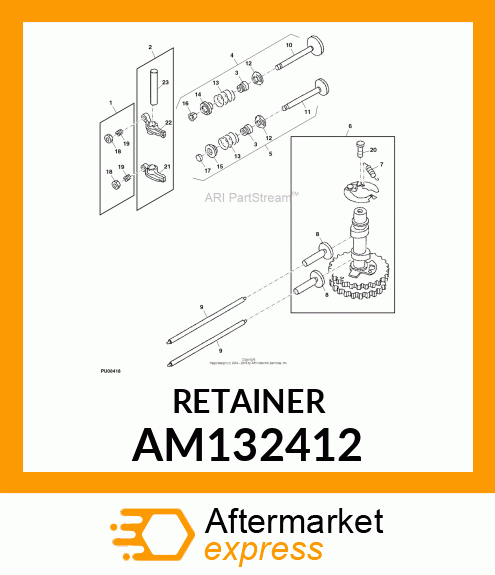 KIT, TWO HALVES OF VALVE COLLET AM132412