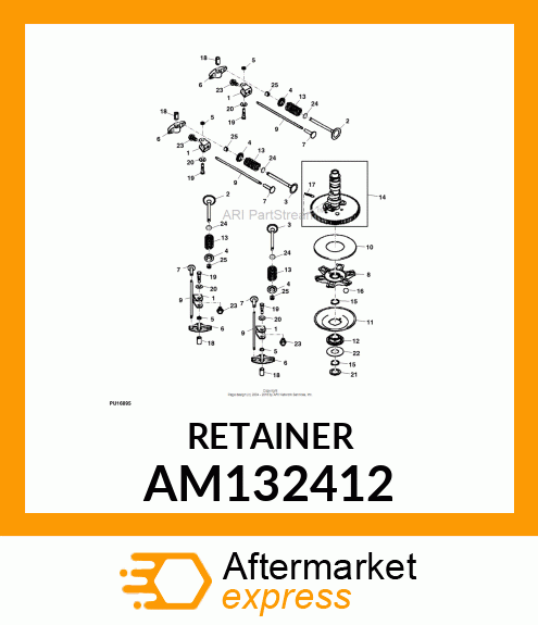 KIT, TWO HALVES OF VALVE COLLET AM132412