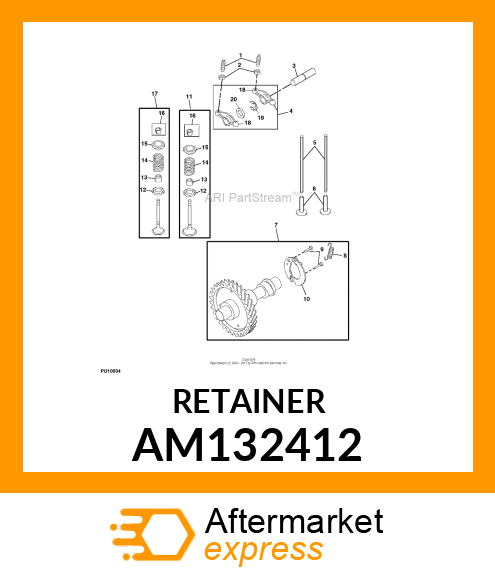 KIT, TWO HALVES OF VALVE COLLET AM132412