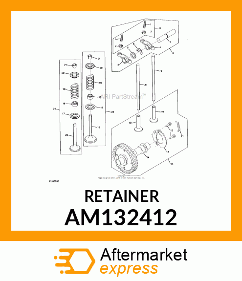 KIT, TWO HALVES OF VALVE COLLET AM132412