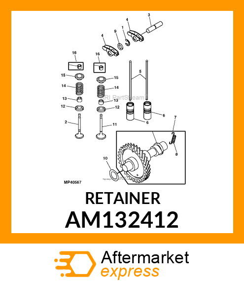 KIT, TWO HALVES OF VALVE COLLET AM132412