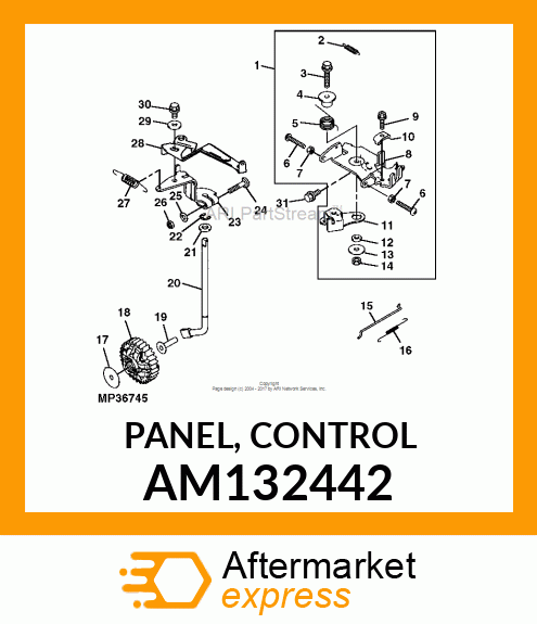 PANEL, CONTROL AM132442