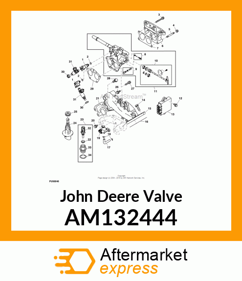 VALVE, THROTTLE ASSY AM132444