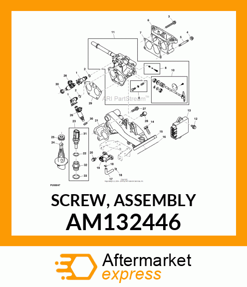 SCREW, ASSEMBLY AM132446