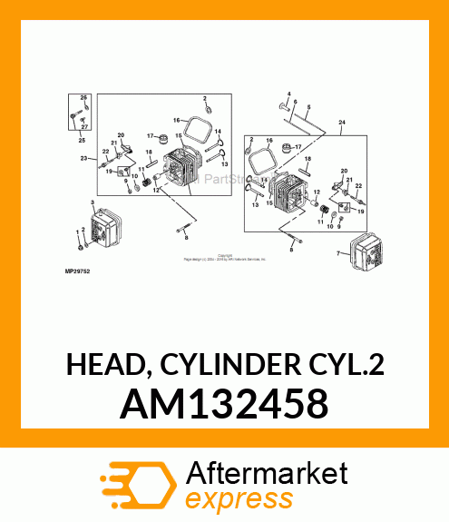 HEAD, CYLINDER (CYL.2) AM132458