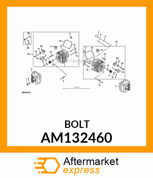 STUD, ROCKER ARM AM132460