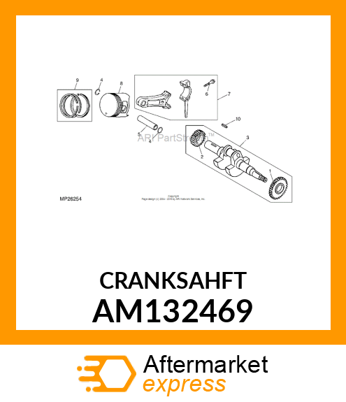 CRANKSAHFT AM132469