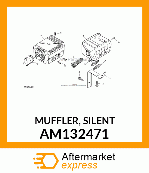 MUFFLER, SILENT AM132471