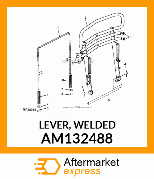 LEVER, WELDED AM132488