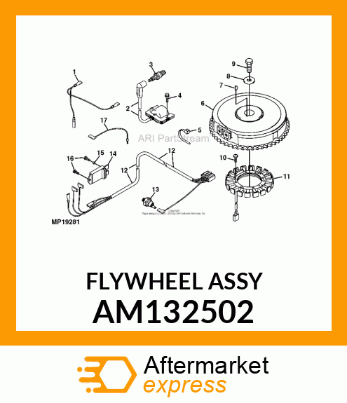 FLYWHEEL ASSY AM132502