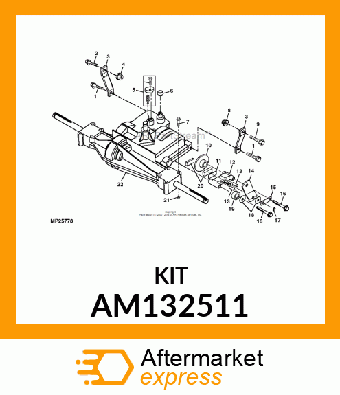 Brake Kit - BRAKE KIT, KIT, BRAKE AM132511