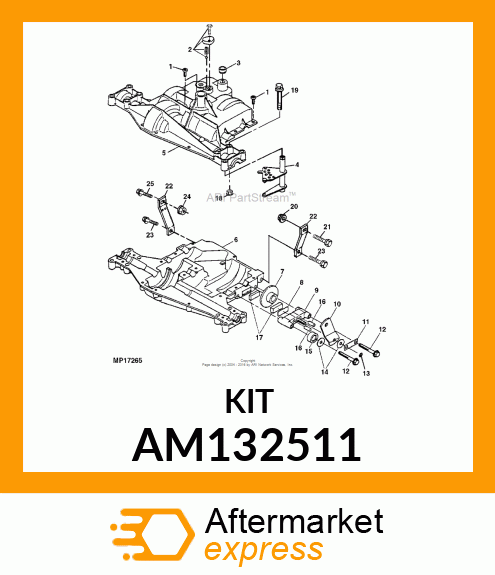 Brake Kit - BRAKE KIT, KIT, BRAKE AM132511