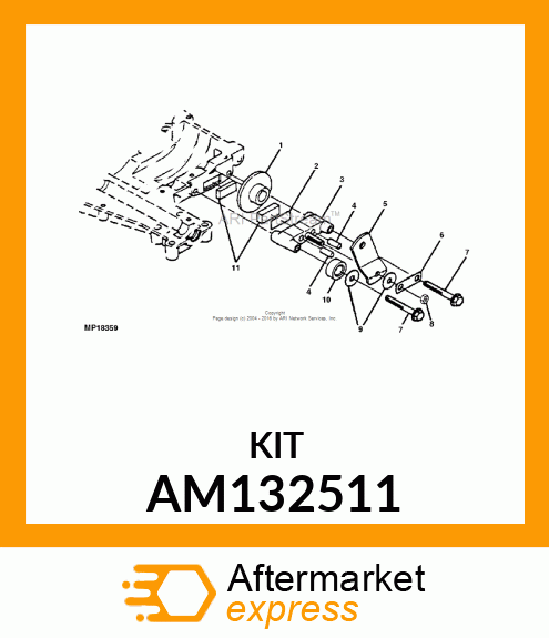 Brake Kit - BRAKE KIT, KIT, BRAKE AM132511