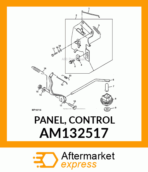 PANEL, CONTROL AM132517