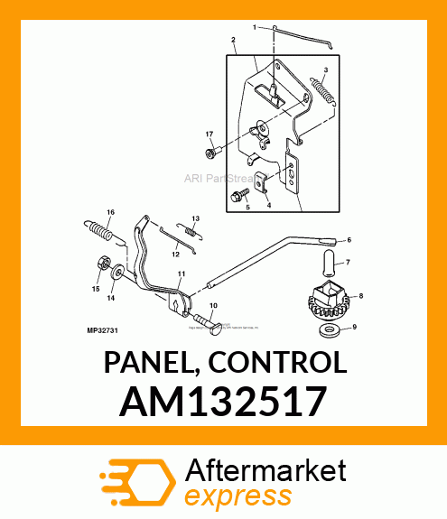 PANEL, CONTROL AM132517