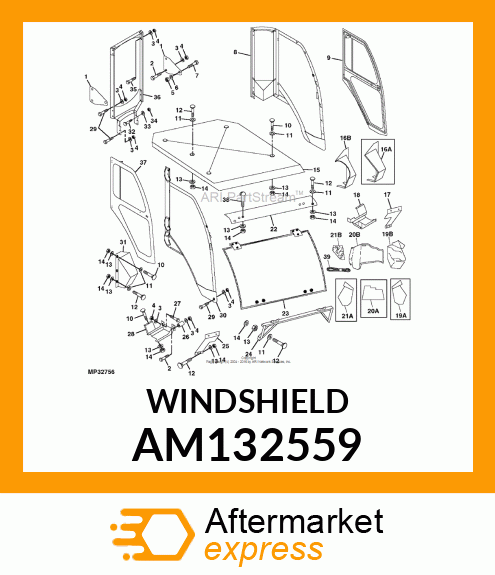 WINDSHIELD AM132559