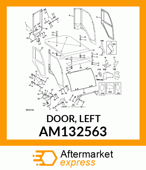 DOOR, LEFT AM132563