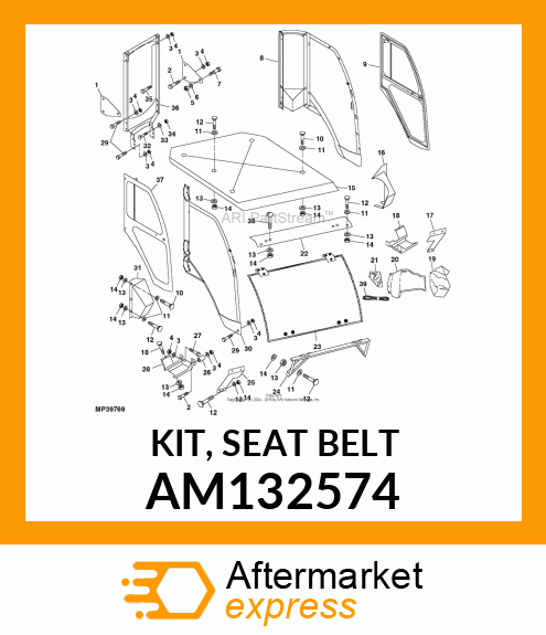 KIT, SEAT BELT AM132574