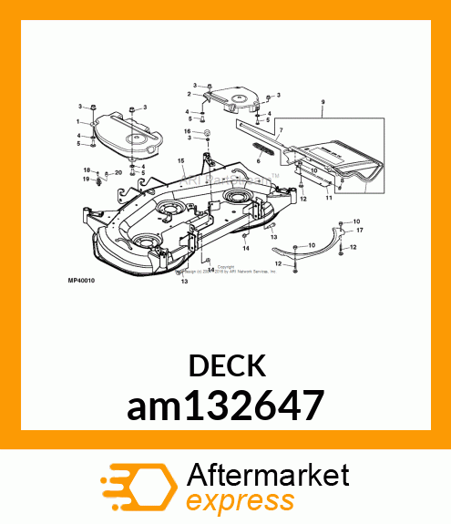 DECK, 48C, X700 SERVICE am132647