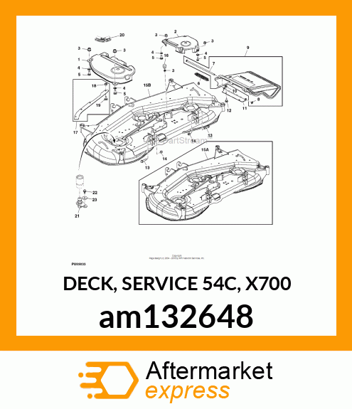 DECK, SERVICE 54C, X700 am132648
