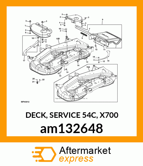 DECK, SERVICE 54C, X700 am132648