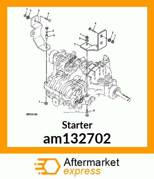 STARTER MOTOR, STARTER am132702