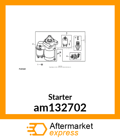 STARTER MOTOR, STARTER am132702