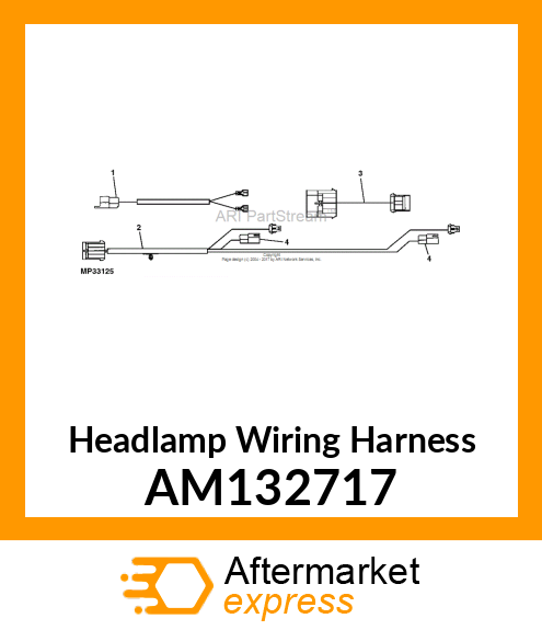 Headlamp Wiring Harness AM132717