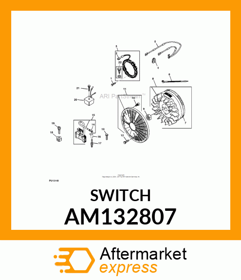 SWITCH, DELTA 4 POS W/ INSERT AM132807