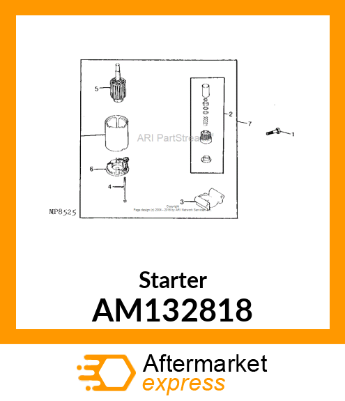 STARTER ASSEMBLY AM132818