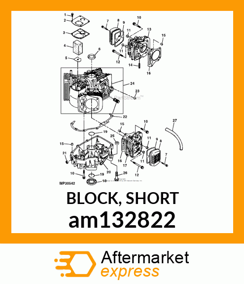 BLOCK, SHORT am132822