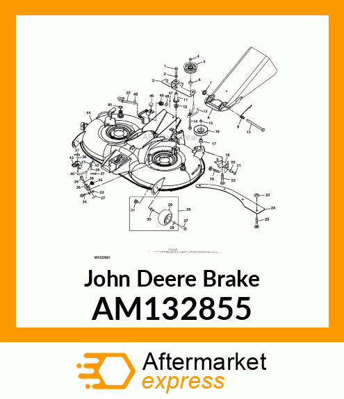 BRAKE, BRAKE ASSY, SPINDLE LTR AM132855