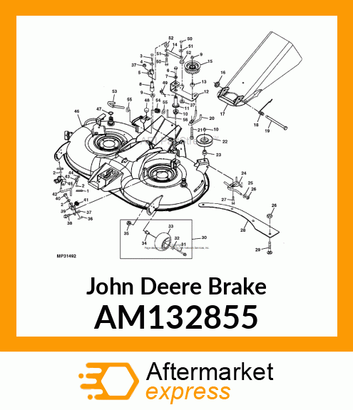 BRAKE, BRAKE ASSY, SPINDLE LTR AM132855