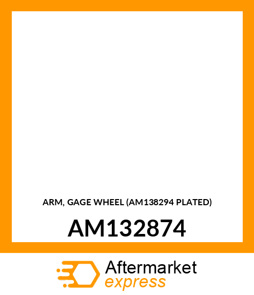 ARM, GAGE WHEEL (AM138294 PLATED) AM132874