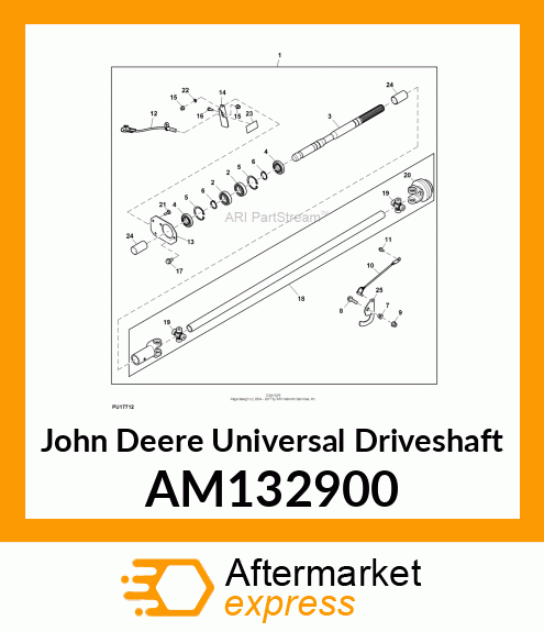 UNIVERSAL DRIVESHAFT, DRIVESHAFT, P AM132900