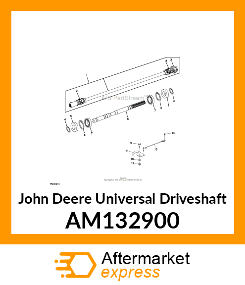 UNIVERSAL DRIVESHAFT, DRIVESHAFT, P AM132900