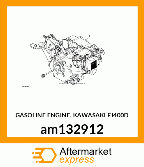 GASOLINE ENGINE, KAWASAKI FJ400D am132912