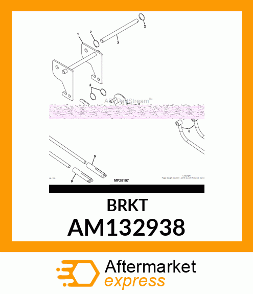 LIFT ARM, ARM, LIFT FRONT DRAFT PA AM132938