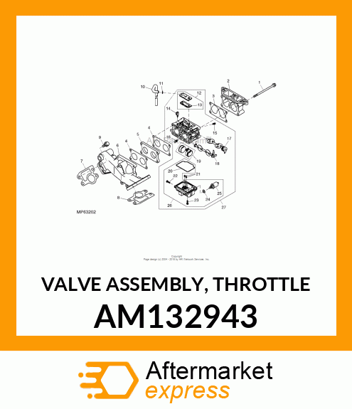 VALVE ASSEMBLY, THROTTLE AM132943