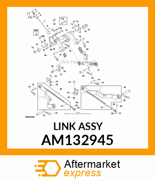 LINK, LINK, WELDED LH LOWER AM132945