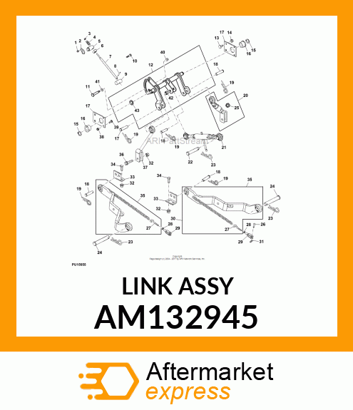 LINK, LINK, WELDED LH LOWER AM132945