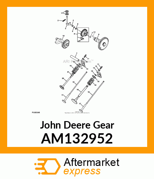 GEAR ASSEMBLY, GOVERNOR AM132952