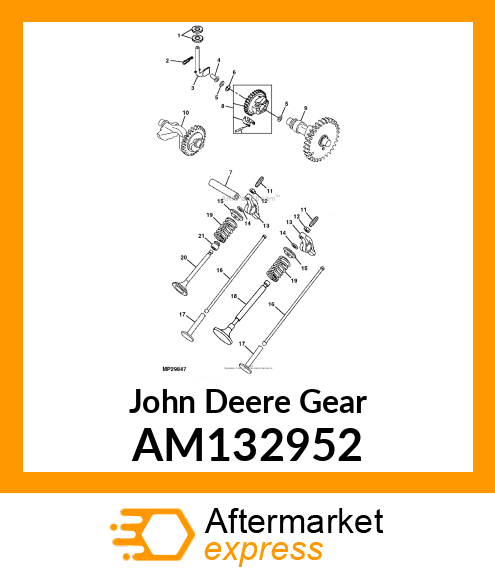 GEAR ASSEMBLY, GOVERNOR AM132952