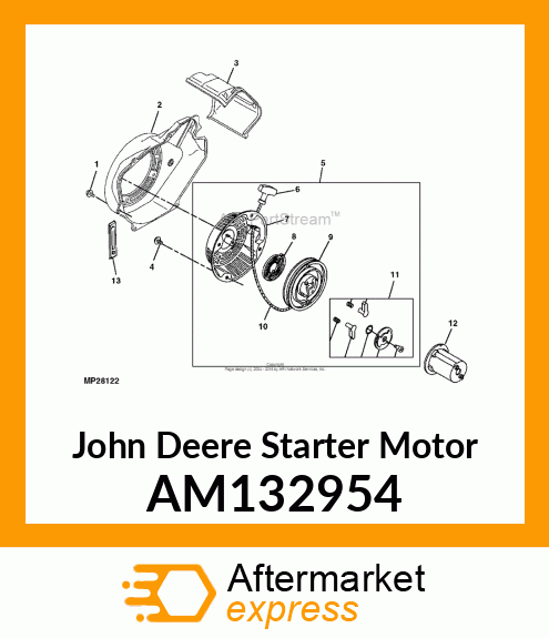 Starter Motor AM132954