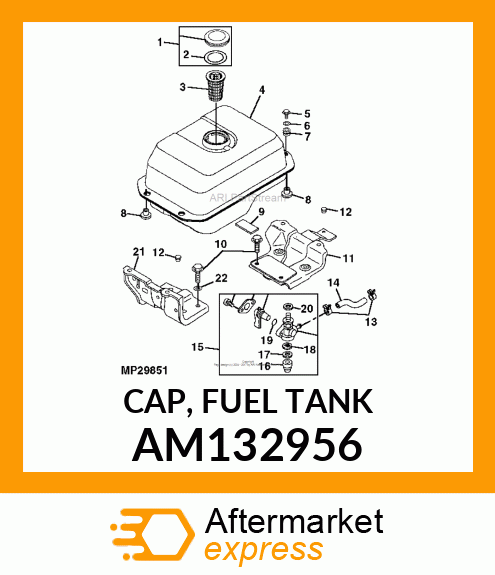 CAP, FUEL TANK AM132956