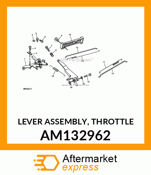 LEVER ASSEMBLY, THROTTLE AM132962
