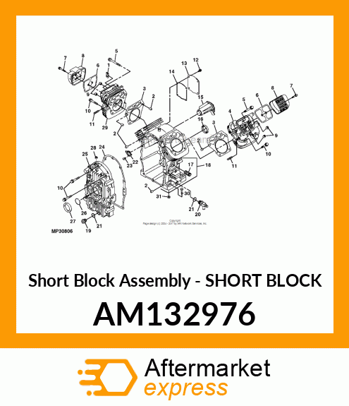 Short Block Assembly - SHORT BLOCK AM132976